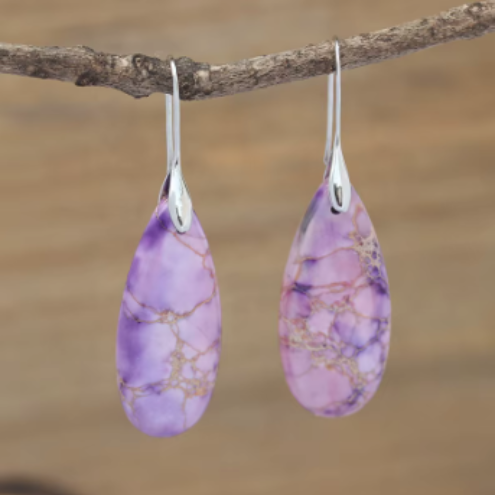 Drop_earrings_lilac_silver_ ILUMINALLA